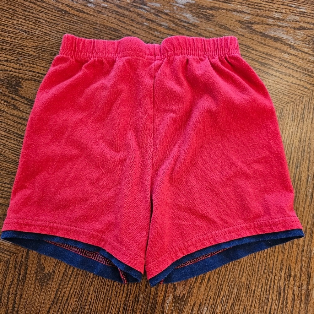 24M Toddler Kids Red Shorts Basics Playclothes Neutral Summer Spring Patriotic